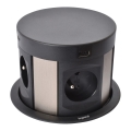 Legrand 654980 - Pöytäpistorasiapylväs 4x230V + 2xUSB-A + 2xUSB-C