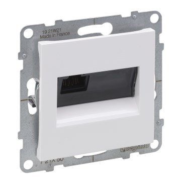 Legrand - Ethernet-pistorasia RJ45, kehyksetön, SUNO, valkoinen