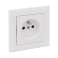 Legrand - Kehyksellinen kotitalouspistorasia SUNO 250V valkoinen