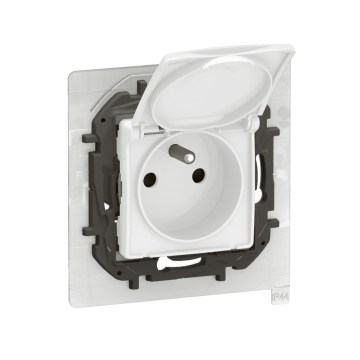 Legrand - Kehyksetön ulkopistorasia NILOE 250V IP44 valkoinen