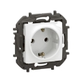 Legrand - Kotitalouspistorasia SCHUKO, kehyksetön, NILOE, 250V, valkoinen