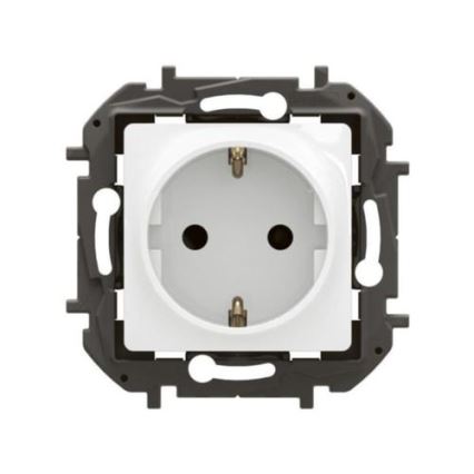 Legrand - Kotitalouspistorasia SCHUKO, kehyksetön, NILOE, 250V, valkoinen