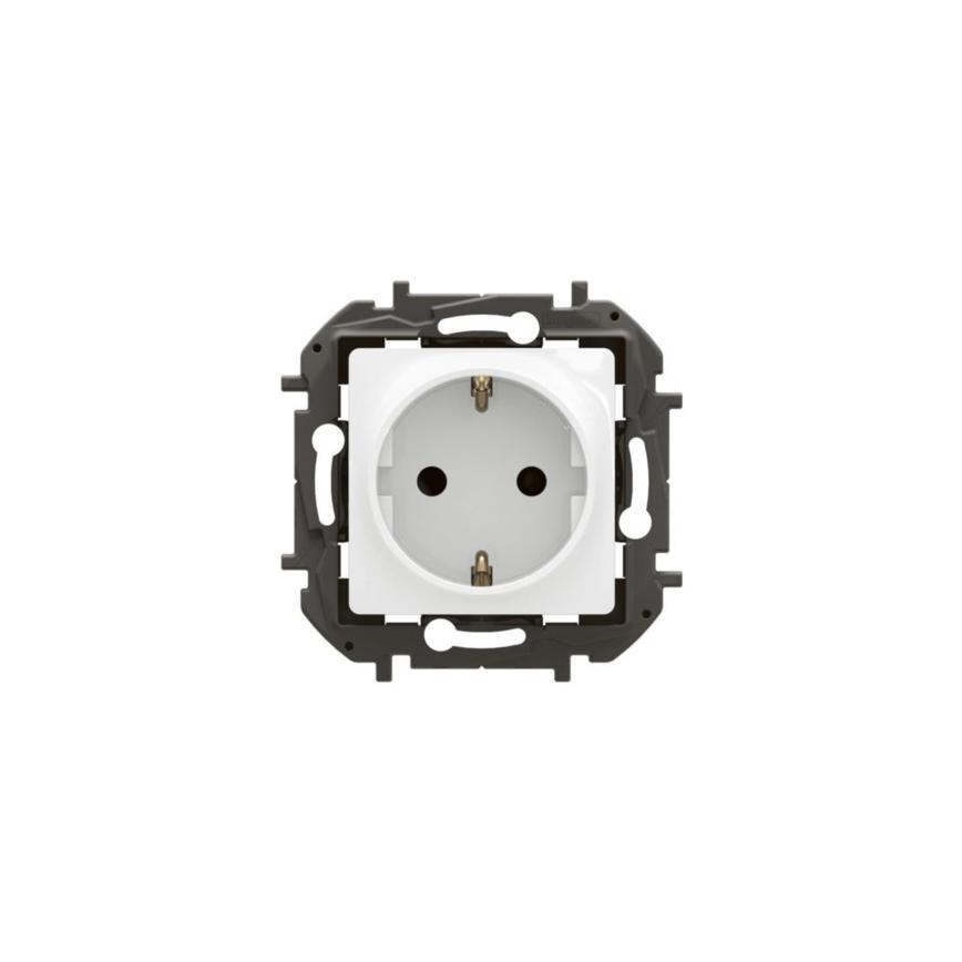 Legrand - Kotitalouspistorasia SCHUKO, kehyksetön, NILOE, 250V, valkoinen