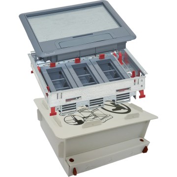 LEGRAND - Lattialaatikko betonille 18 moduulit (9 laitteet 45x45)