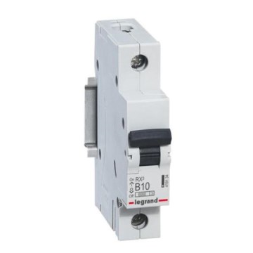 Legrand - Moduulirakenteinen yksinapainen johdonsuojakatkaisija RX3 1P B 10A 6000A