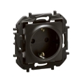 Legrand - NILOE SCHUKO kotitalouspistorasia, kehyksetön, 250V, musta