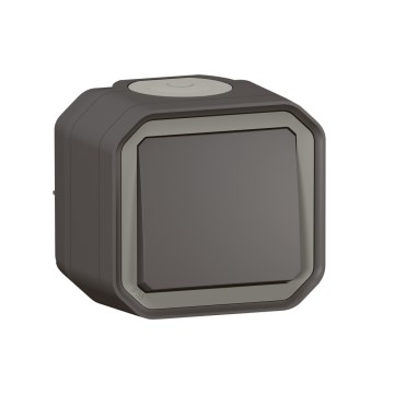 Legrand - Portaiden valokatkaisin nro 6 PLEXO IP55 antrasiitti