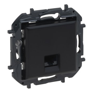 Legrand - RJ45 Ethernet-pistorasia ilman kehystä NILOE STEP musta