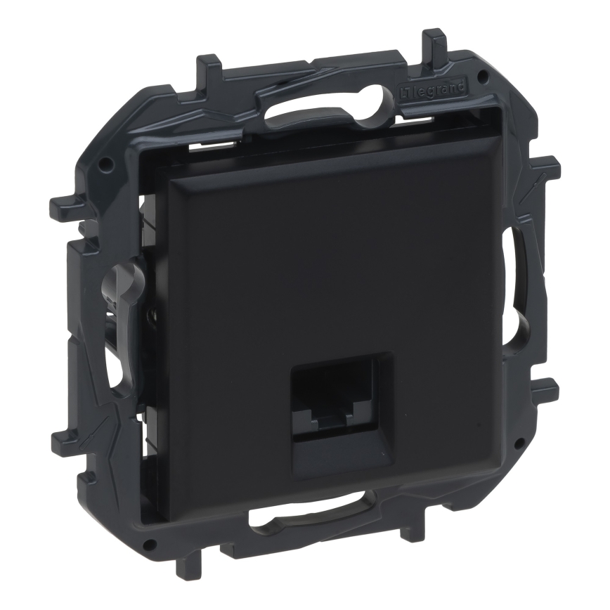 Legrand - RJ45 Ethernet-pistorasia ilman kehystä NILOE STEP musta