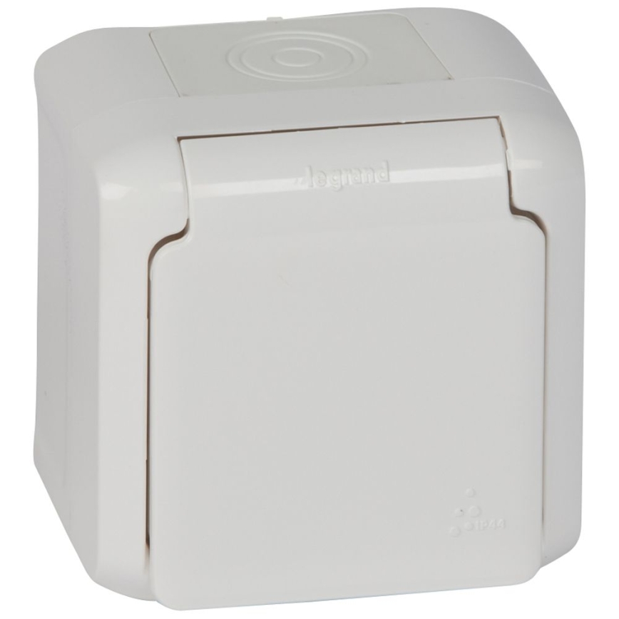 Legrand - Seinäasennettava ulkopistorasia FORIX 250V IP44 valkoinen