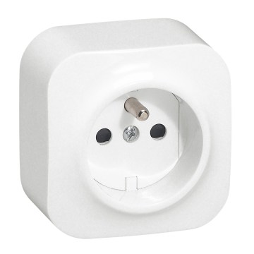 Legrand - Seinäpistorasia kotikäyttöön FORIX 250V, valkoinen