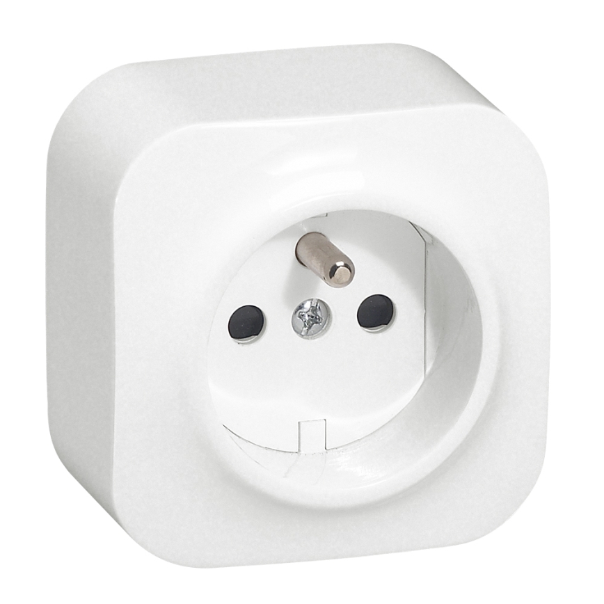 Legrand - Seinäpistorasia kotikäyttöön FORIX 250V, valkoinen