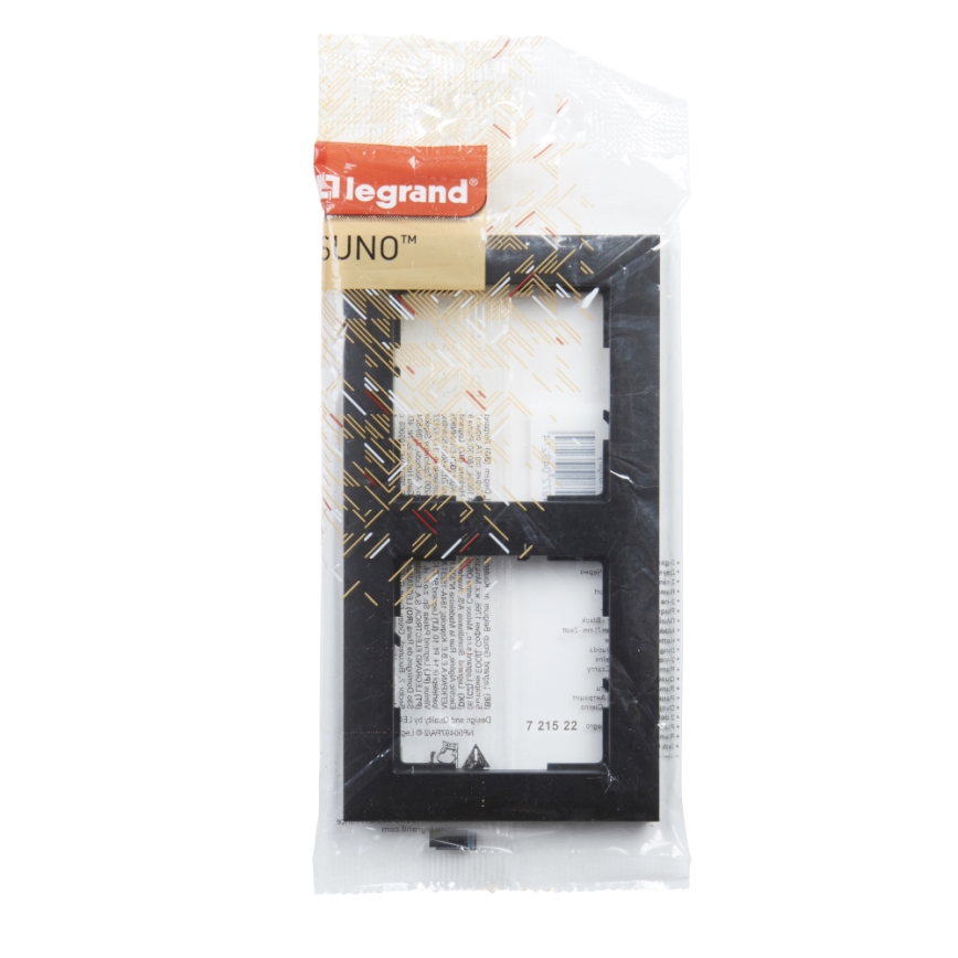 Legrand - SUNO 2-paikkainen kehys, musta