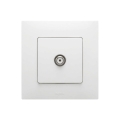 Legrand - TV-pistorasia NILOE-kehyksellä, valkoinen
