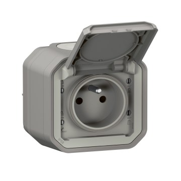 Legrand - Ulkoinen pistorasia PLEXO 250V IP55 harmaa