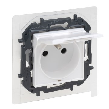 Legrand - Ulkopistorasia ilman kehystä NILOE STEP 250V IP44 valkoinen