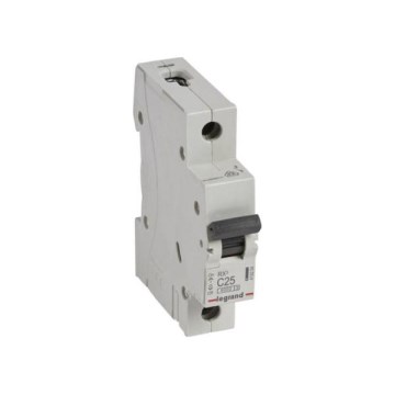 Legrand - Yksinapainen johdonsuojakatkaisija RX3 1P C 25 A, 6000 A katkaisukyky