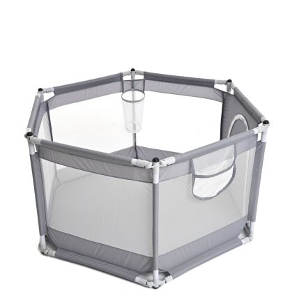 Leikkiaita 120 cm harmaa