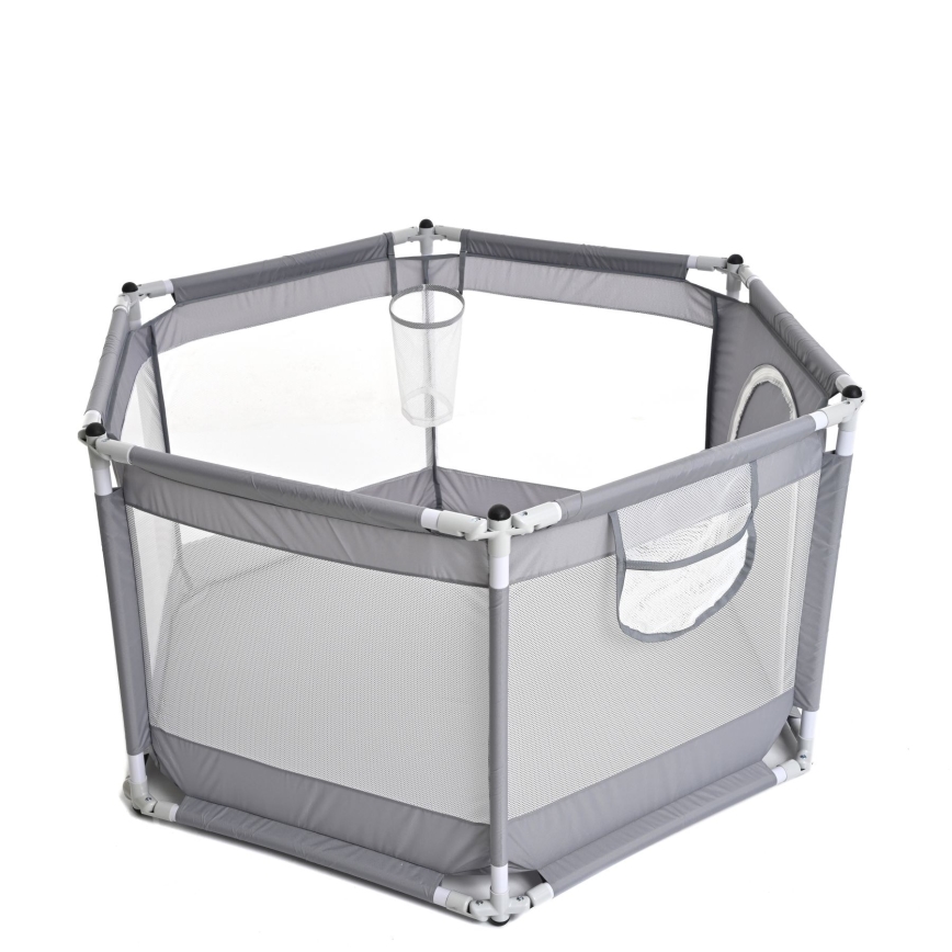 Leikkiaita 120 cm harmaa