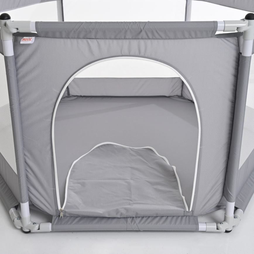 Leikkiaita 120 cm harmaa