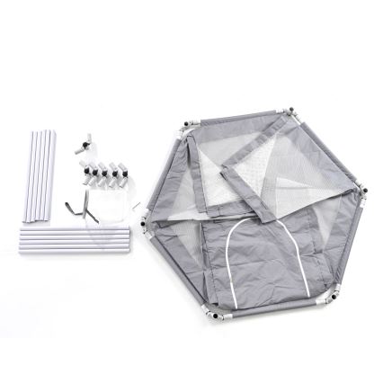 Leikkiaita 120 cm harmaa