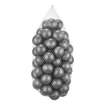 Leikkipallot 50 kpl, halkaisija 7 cm, harmaa