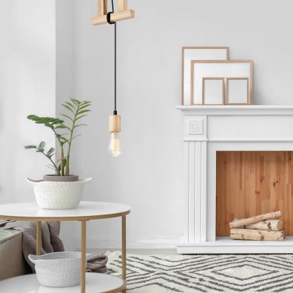 Kattovalaisin johdolla LEON 1xE27/60W/230V pyökki