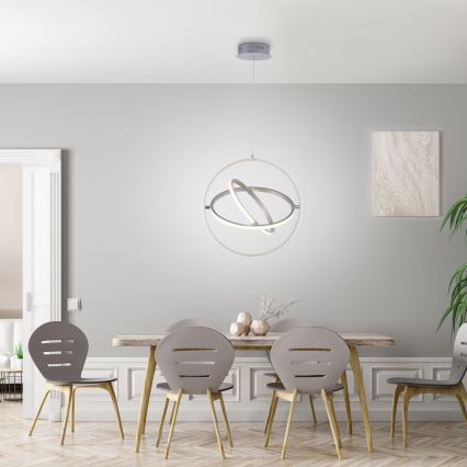 Leuchten Direkt 11260-55 - Himmennettävä LED-kattokruunu narussa JELLA 3xLED/28W/230V