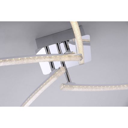 Leuchten Direkt 11291-17 - LED Pinta-asetettava kattokruunu SIMON 4xLED/3W/230V kiiltävä kromi