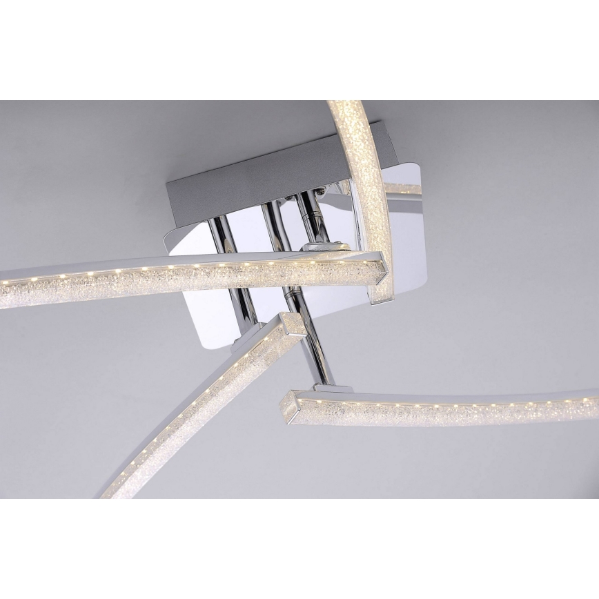 Leuchten Direkt 11291-17 - LED Pinta-asetettava kattokruunu SIMON 4xLED/3W/230V kiiltävä kromi