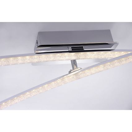 Leuchten Direkt 11292-17 - LED Pinta-asetettava kattokruunu SIMON 2xLED/8W/230V kiiltävä kromi