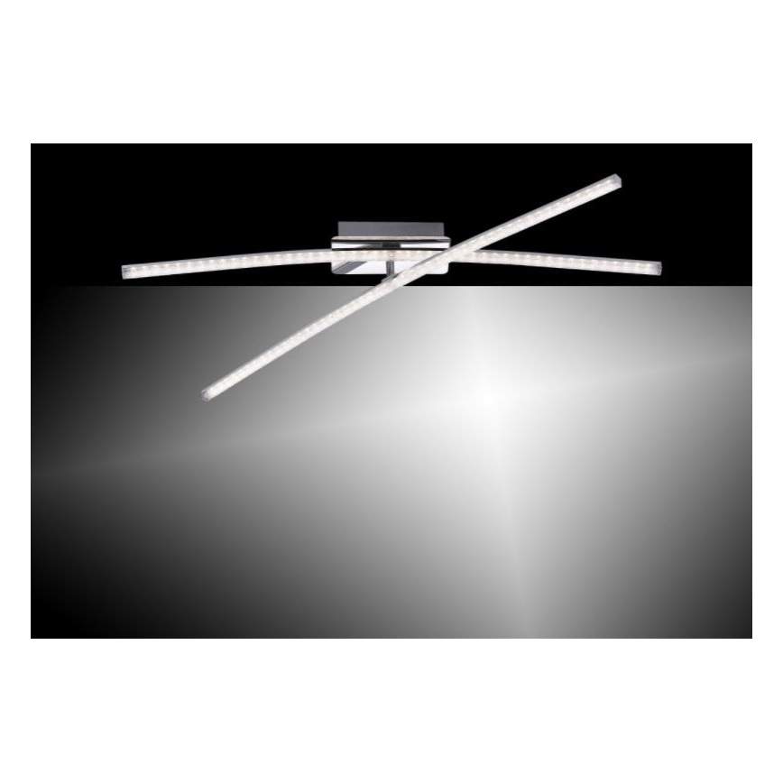 Leuchten Direkt 11292-17 - LED Pinta-asetettava kattokruunu SIMON 2xLED/8W/230V kiiltävä kromi