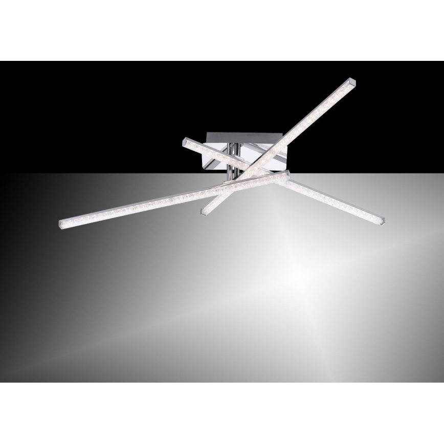 Leuchten Direkt 11293-17 - LED Pinta-asetettava kattokruunu SIMON 3xLED/5W/230V kiiltävä kromi