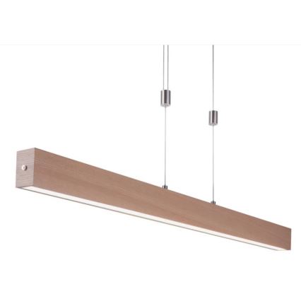 Leuchten Direkt 11420-78 - LED-riippuvalaisin kaapelilla AMANDA LED/30W/230V 2700-5000K 110 cm ruskea