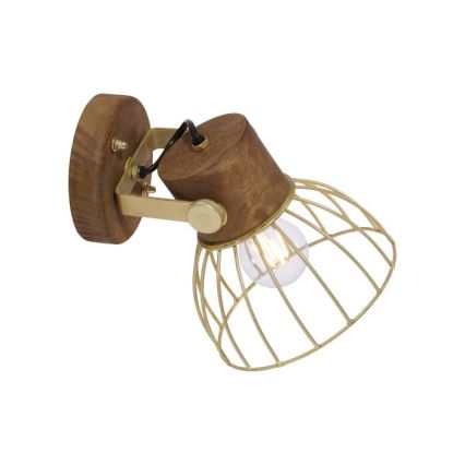 Leuchten Direkt 11486-60 - Seinäkohdevalo ALAMI 1xE27/25W/230V mangopuu