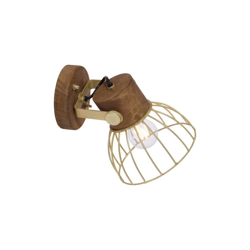 Leuchten Direkt 11486-60 - Seinäkohdevalo ALAMI 1xE27/25W/230V mangopuu