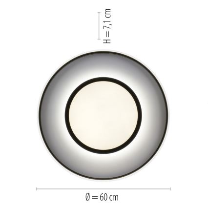 Leuchten Direkt 11627-18 - LED RGB Himmennettävä valo ARENDA LED/31W/230V 2700-5000K + kauko-ohjain