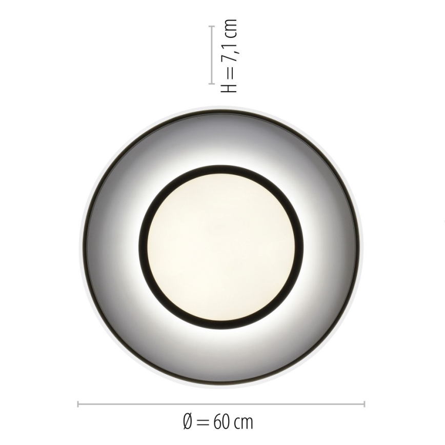 Leuchten Direkt 11627-18 - LED RGB Himmennettävä valo ARENDA LED/31W/230V 2700-5000K + kauko-ohjain