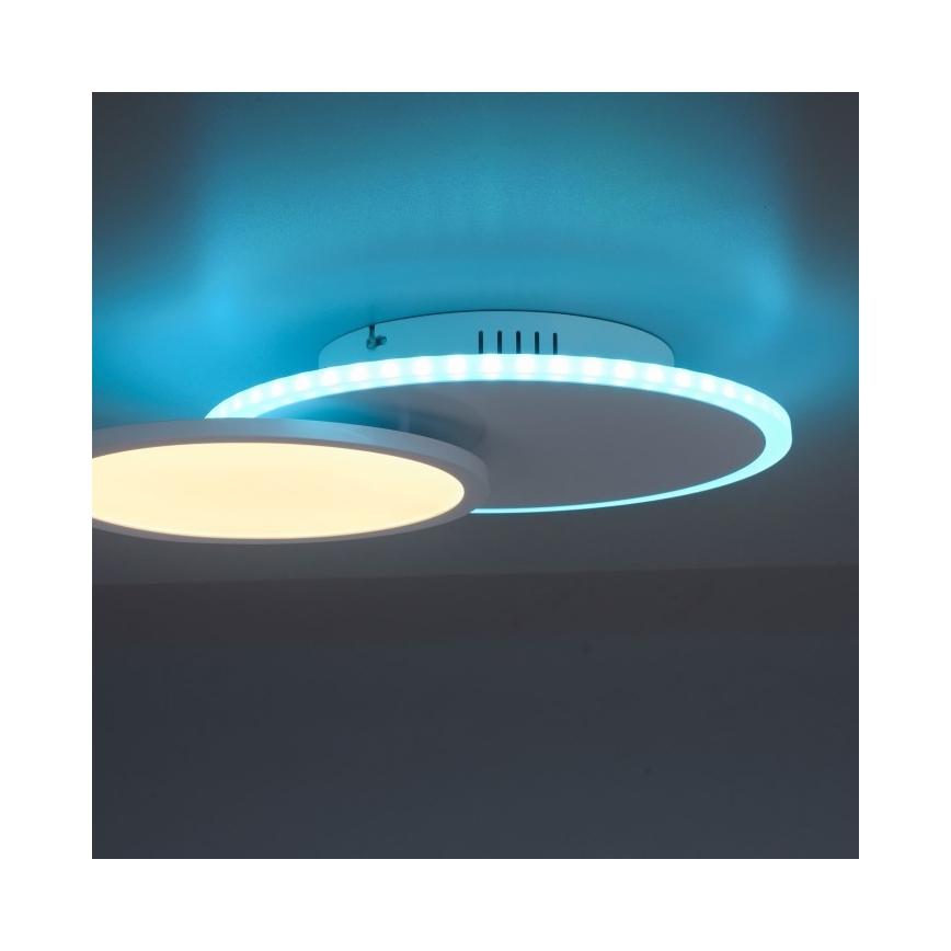Leuchten Direkt 11662-16 - Himmennettävä LED-RGB-kattovalaisin ARENDA LED/21W/230V + kauko-ohjaus