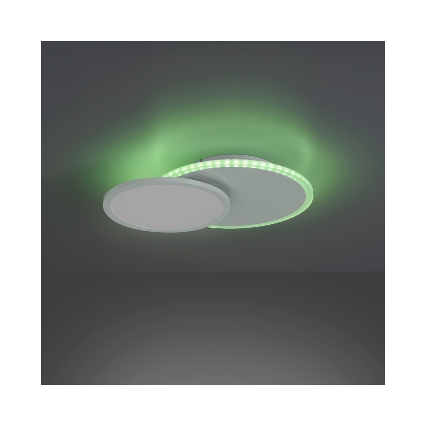 Leuchten Direkt 11662-16 - Himmennettävä LED-RGB-kattovalaisin ARENDA LED/21W/230V + kauko-ohjaus