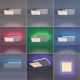 Leuchten Direkt 11663-16 - Himmennettävä LED-RGB-kattovalaisin ARENDA LED/22W/230V + kauko-ohjaus