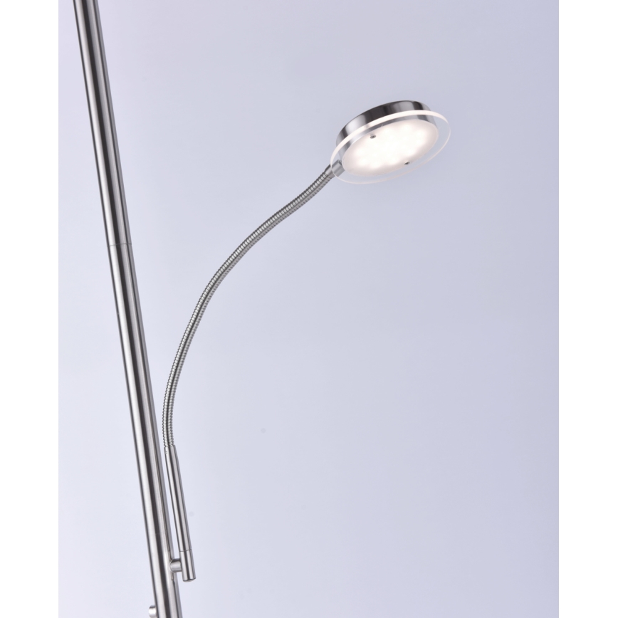 Leuchten Direkt 11709-55 - Himmennettävä LED-lattiavalaisin HANS LED/22W/230V + LED/4W