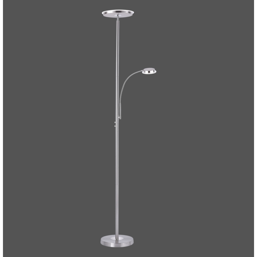 Leuchten Direkt 11709-55 - Himmennettävä LED-lattiavalaisin HANS LED/22W/230V + LED/4W