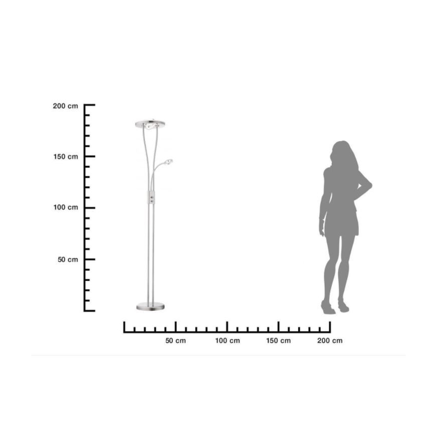 Leuchten Direkt 11778-55-LED Himmennettävä lamppu HELIA LED/16,8W/230V + 2xLED/3,8W