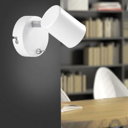 Leuchten Direkt 11941-16 - LED-seinäkohdevalo TARIK 1xGU10/5W/230V valkoinen