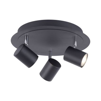 Leuchten Direkt 11943-13 - LED-kohdevalo ARIK 3xGU10/5W/230V antrasiitti