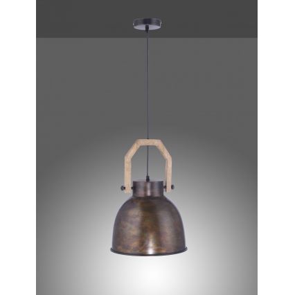 Leuchten Direkt 11986-18 - Kattokruunu johdossa SAMIA 1xE27/40W/230V mangopuu