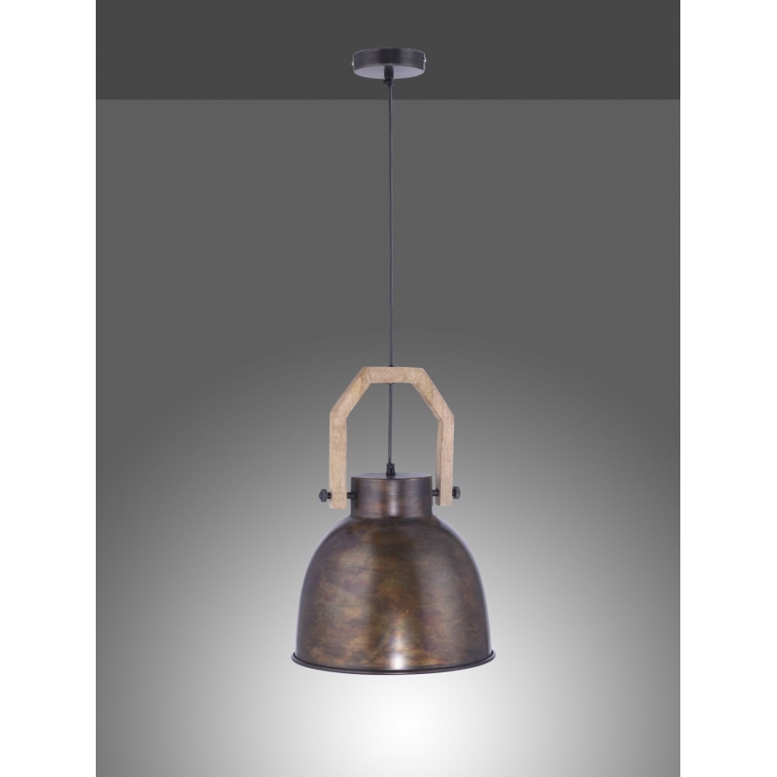 Leuchten Direkt 11986-18 - Kattokruunu johdossa SAMIA 1xE27/40W/230V mangopuu