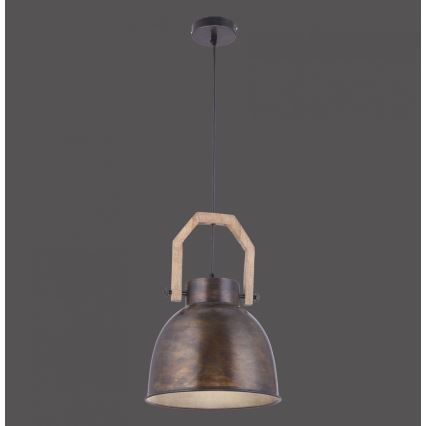 Leuchten Direkt 11986-18 - Kattokruunu johdossa SAMIA 1xE27/40W/230V mangopuu