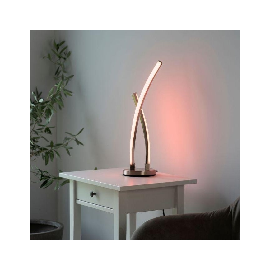 Leuchten Direkt 11991-55 - LED RGB Himmennettävä pöytälamppu SWING LED/9,5W/230V 2700-5000K + kaukosäädin